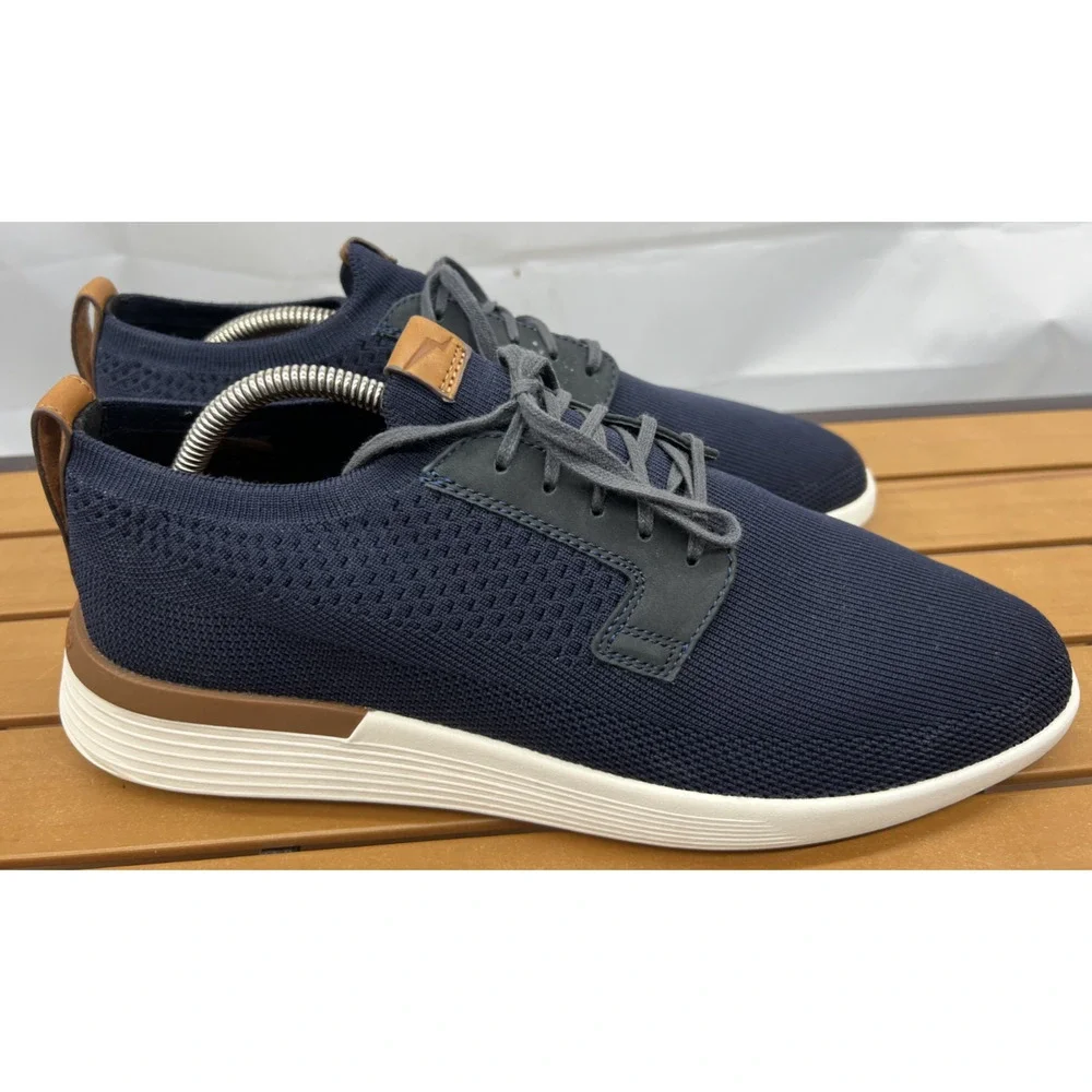 Wolf & Shepherd SwiftKnit Derby Shoes Mens Size 11 Blue Knit Casual Sneakers